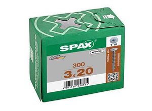 4003530258565 - Spax - Rückwandkopf Ohne Linse T-Star Plus T10 Vollgewinde 4Cut Wirox 300St 3x20