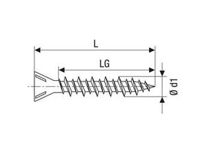 4003530259197 - Schrauben gix-c seko fraesrippen 39 x 45 H2 hilo-gewinde phosph magaziniert (1000 Stk) - Spax