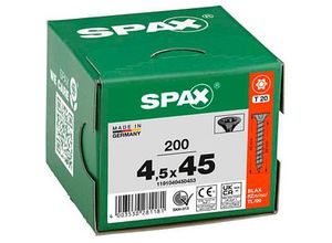 4003530281181 - SPAX® Universalschrauben T20 Senkkopf BLAX 45mm x 45 mm 200 St