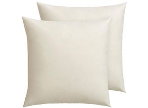 4003589034363 - Federkopfkissen OTTO KELLER Annabelle Kopfkissen Gr B L 50 cm x 50 cm Baumwolle 2 St beige (creme) Allergiker Kopfkissen in vielen verschiedenen Größen erhältlich Von 40x40 bis 80x80cm