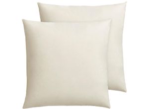 4003589034424 - Federkissen OTTO KELLER Annabelle Kopfkissen Gr B L 50 cm x 50 cm Baumwolle 2 St beige (creme) Allergiker Kopfkissen in vielen verschiedenen Größen erhältlich Von 40x40 bis 80x80cm