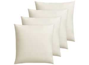 4003589044225 - Federkissen OTTO KELLER Annabelle Kopfkissen Gr B L 50 cm x 50 cm Baumwolle 4 St beige (creme) Allergiker Kopfkissen in vielen verschiedenen Größen erhältlich Von 40x40 bis 80x80cm