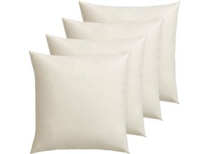 4003589044249 - Daunenkissen OTTO KELLER Annabelle Kopfkissen Gr B L 50 cm x 50 cm Baumwolle 4 St beige (creme) Allergiker Kopfkissen in vielen verschiedenen Größen erhältlich Von 40x40 bis 80x80cm