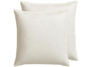 4003589047233 - Federkissen OTTO KELLER Große Auswahl Kopfkissen Gr B L 40 cm x 40 cm Baumwolle 2 St beige (creme)