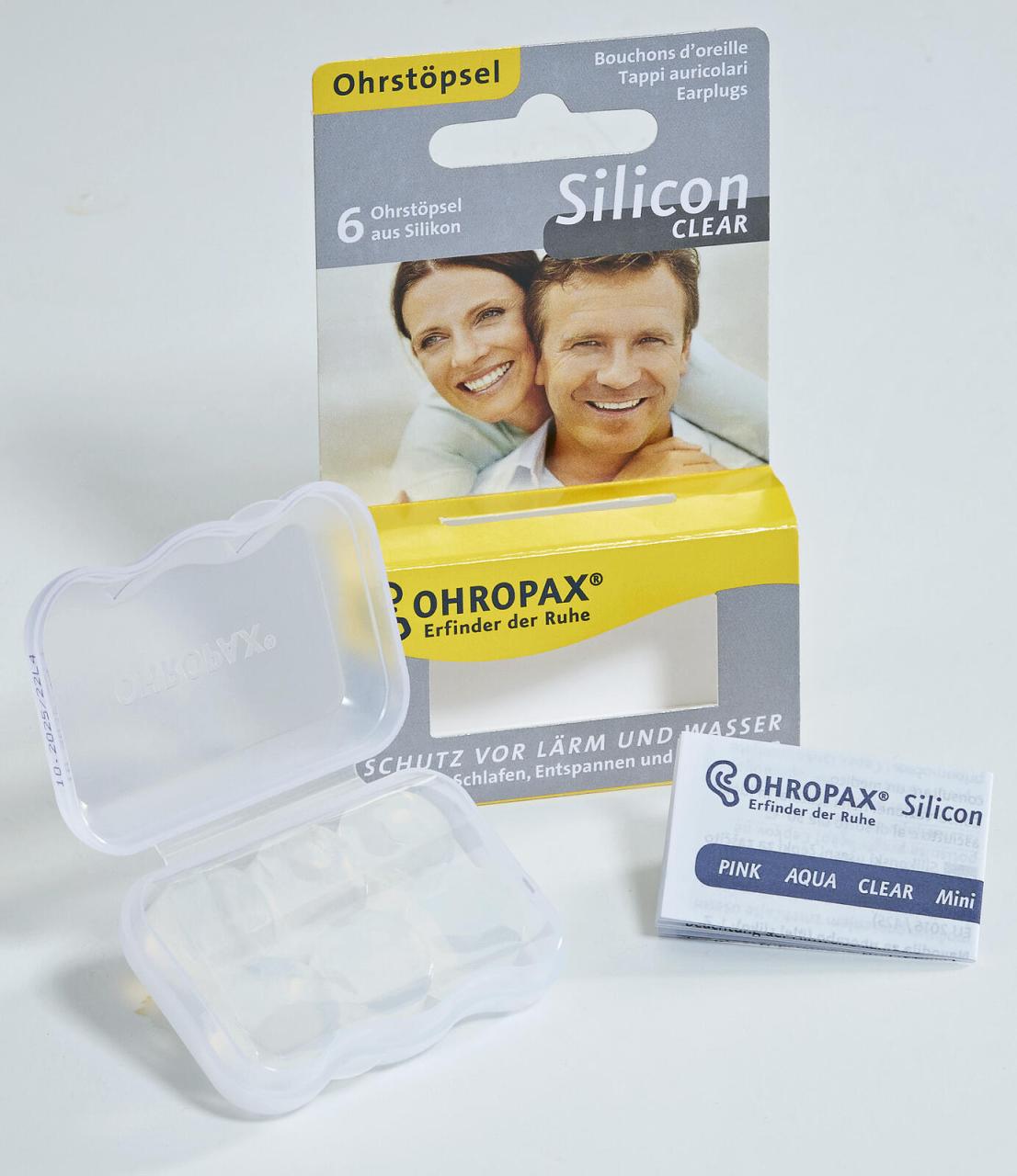 4003626081060 - Silicon CLEAR Ohrstöpsel 23 dB Silikon 4003626081060  6 Stück