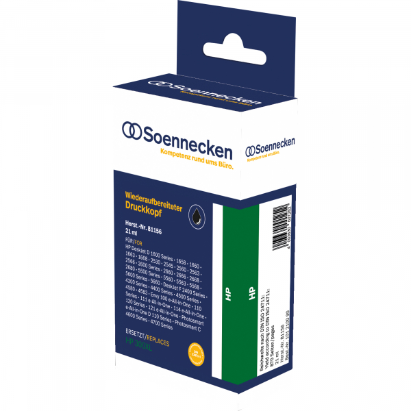 4003630001252 - Tintenpatrone 81156 wie HP CC641EE 300XL schwarz 4003630001252 Soennecken 4003630001252 - Tintenpatrone 81156 wie HP CC641EE 300XL schwarz 4003630001252 Soennecken