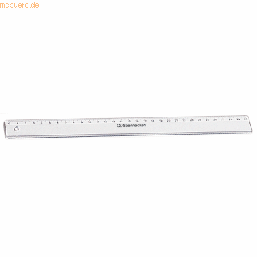 4003630004437 - Kunststoff-Lineal 1821 transparent 30cm mit Tuschekante 4003630004437 1821