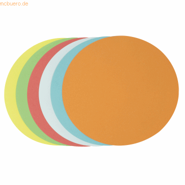 4003630009869 - Moderationskarten Kreise Ø 195cm farbig sortiert 4003630009869 4876 250 Stück 4003630009869 - Moderationskarten Kreise Ø 195cm farbig sortiert 4003630009869 4876 250 Stück