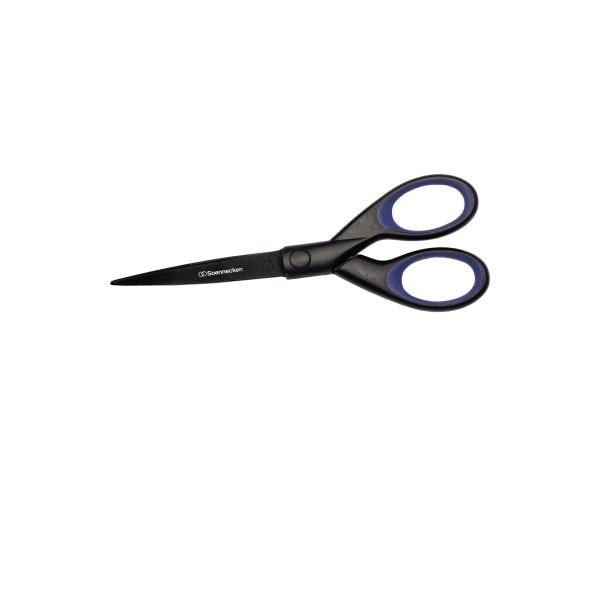 4003630011466 - Universalschere Non-Stick 180mm Rechtshänder Stahl schwarz blau Farbe des Griffes schwarz blau - Soennecken 4003630011466 - Universalschere Non-Stick 180mm Rechtshänder Stahl schwarz blau Farbe des Griffes schwarz blau - Soennecken
