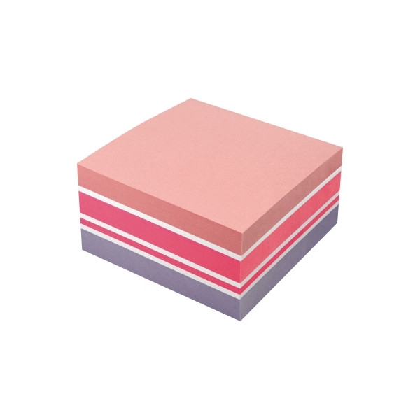 4003630022042 - Haftnotizwürfel Farbmix Brilliant 75 x 75 mm (B x H) rot weiß pink violett 400 Bl 4003630022042 400 Blatt