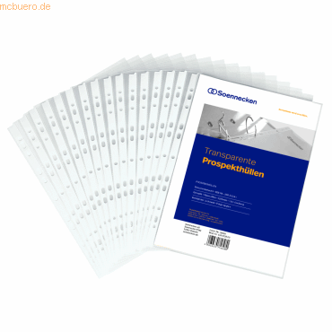 4003630756800 - Prospekthüllen 1603 Standard A4 klar glatt oben offen 0055mm 4003630756800 100 Stück