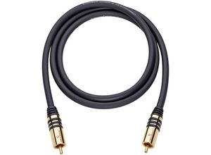 4003635215319 - - Cinch Audio Anschlusskabel [1x Cinch-Stecker - 1x Cinch-Stecker] 100 m Schwarz vergoldete Steckkont