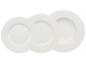 4003683472016 - Tafelservice VILLEROY & BOCH Geschirr-Set Service Wonderful World White Geschirr-Sets Gr 12 tlg weiß Tafelservice Made in Germany 12 Teile für 4 Personen