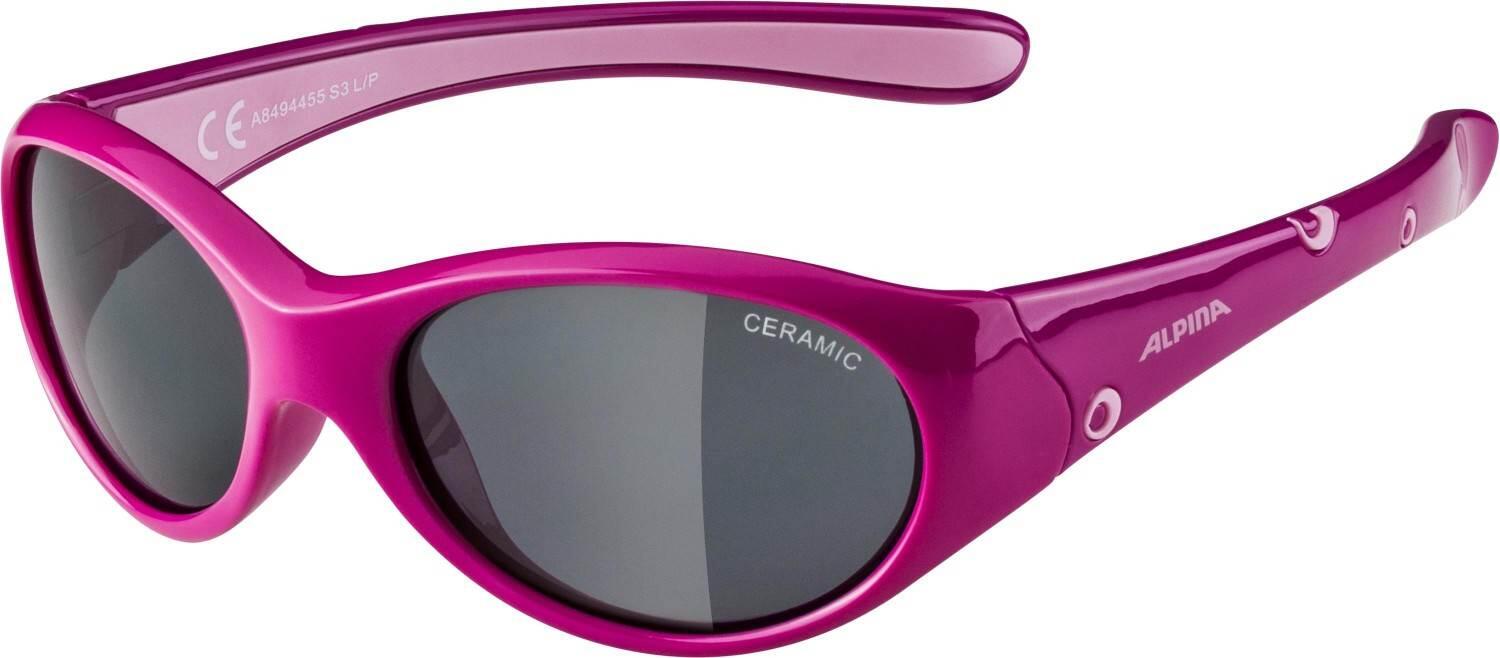 4003692201829 - Flexxy Girl Sonnenbrille (Farbe 455 pink rose Ceramic Scheibe black (S3))