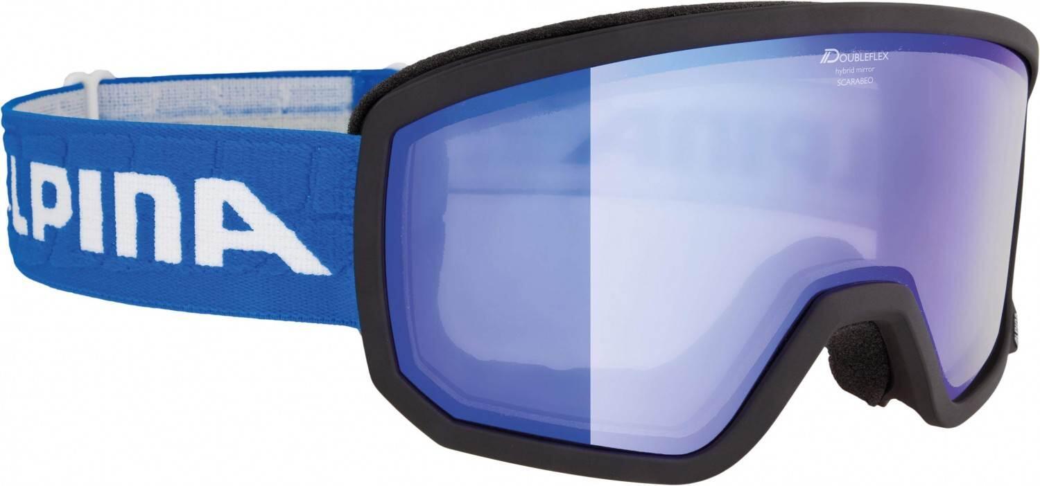 4003692279705 - Scarabeo Brillenträger Skibrille Hybrid Mirror (Farbe 891 black matt Scheibe HYBRIDMIRROR blue)