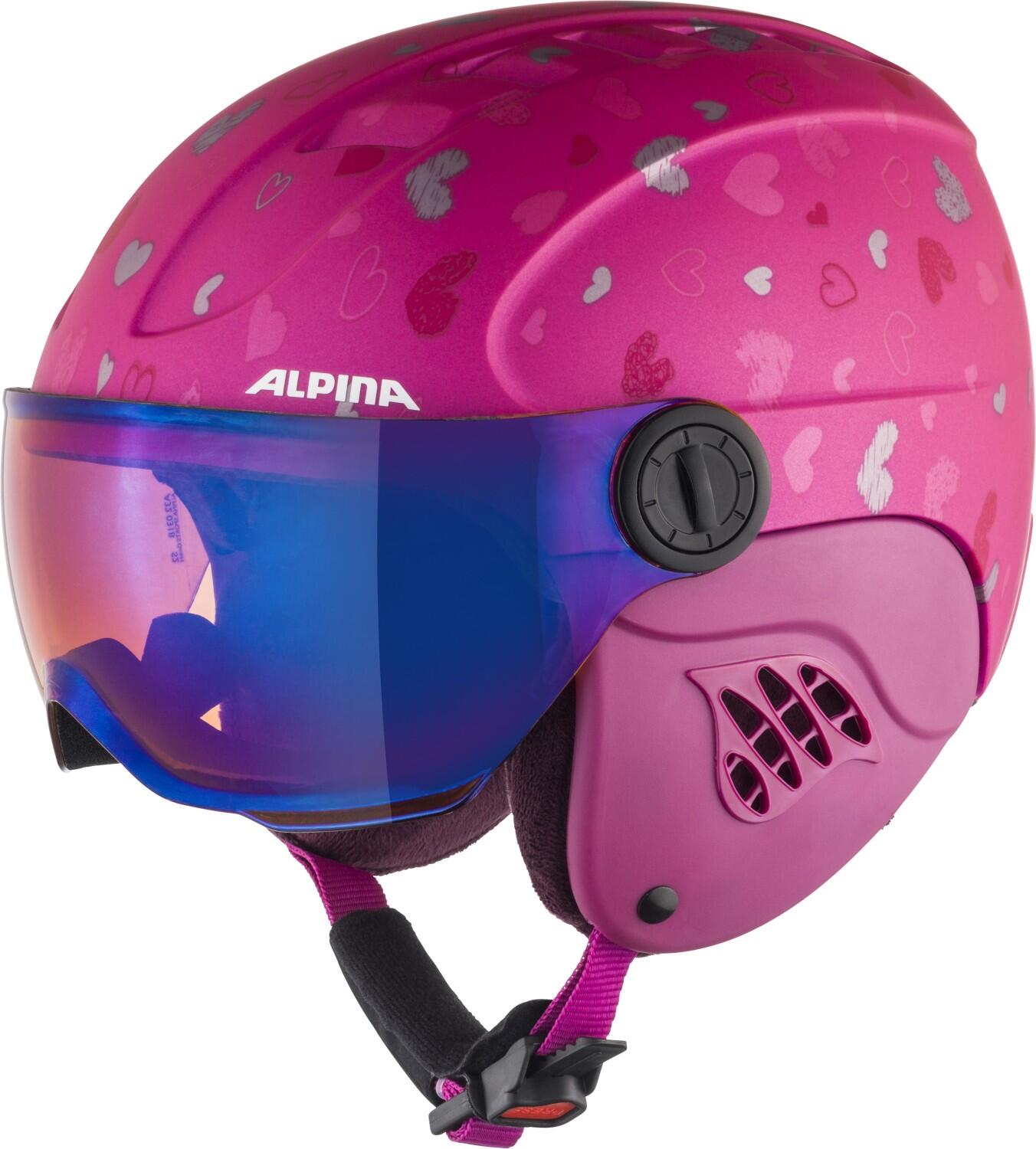 4003692290762 - Carat Le Visor Kinderskihelm (Größe 54-58 cm 53 berry hearts matt)