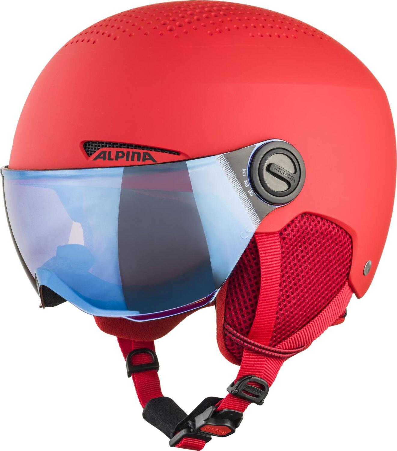 4003692299246 - Zupo Visor Kinderskihelm (Größe 48-52 cm 60 red matt)