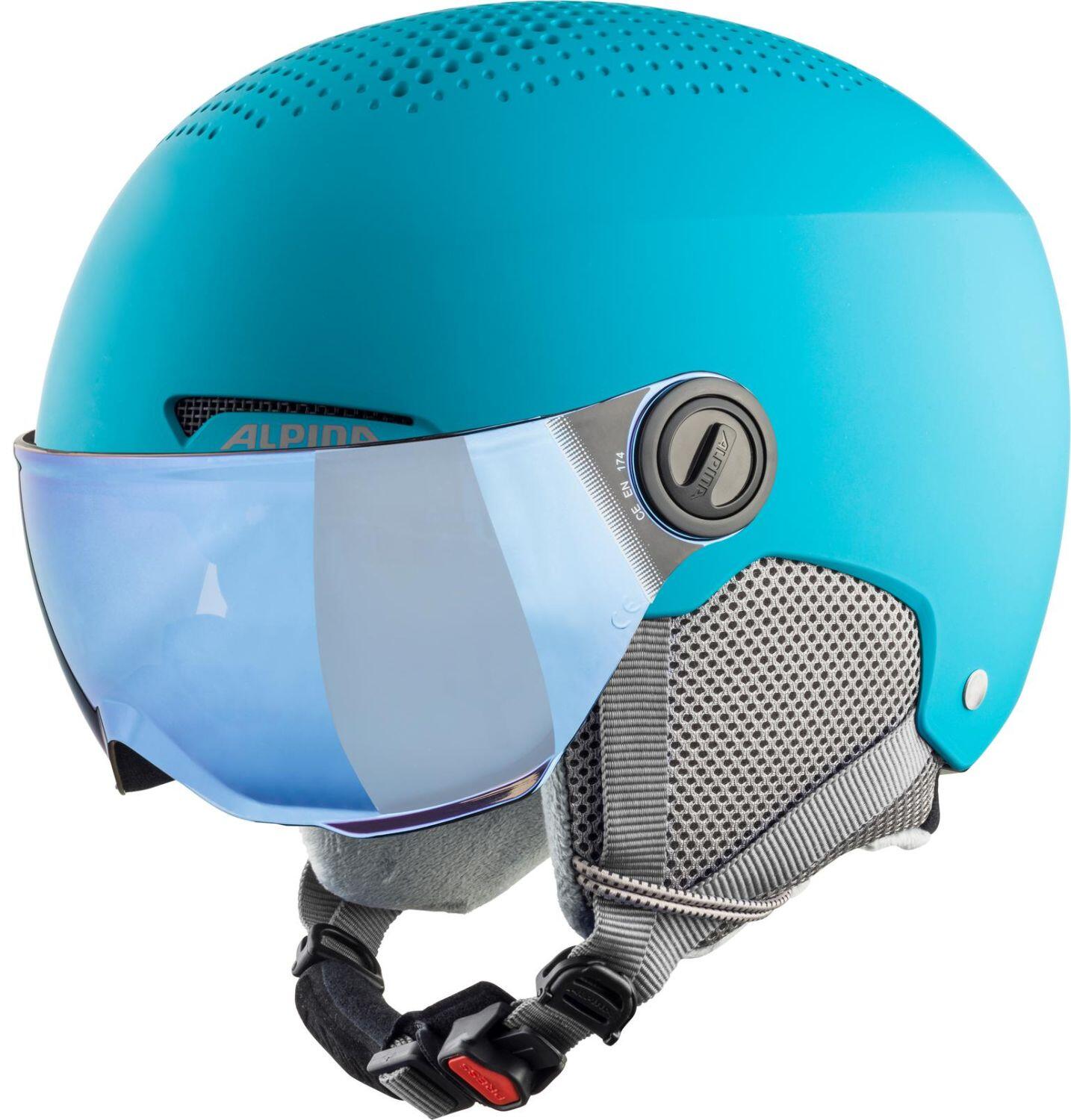 4003692299321 - Zupo Visor Kinderskihelm (Größe 54-58 cm 31 turquoise matt)