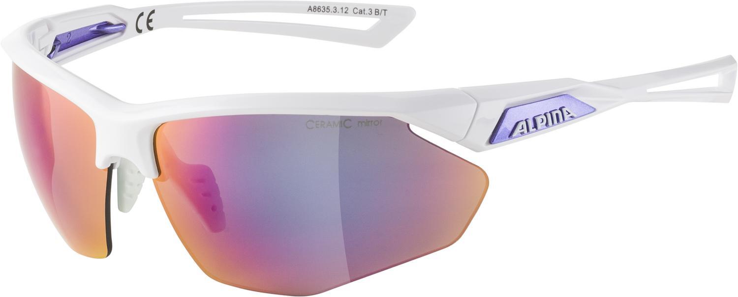 4003692301116 - Nylos HR Sportbrille (Farbe 312 white purple Ceramic mirror Scheibe purple mirror (S3))