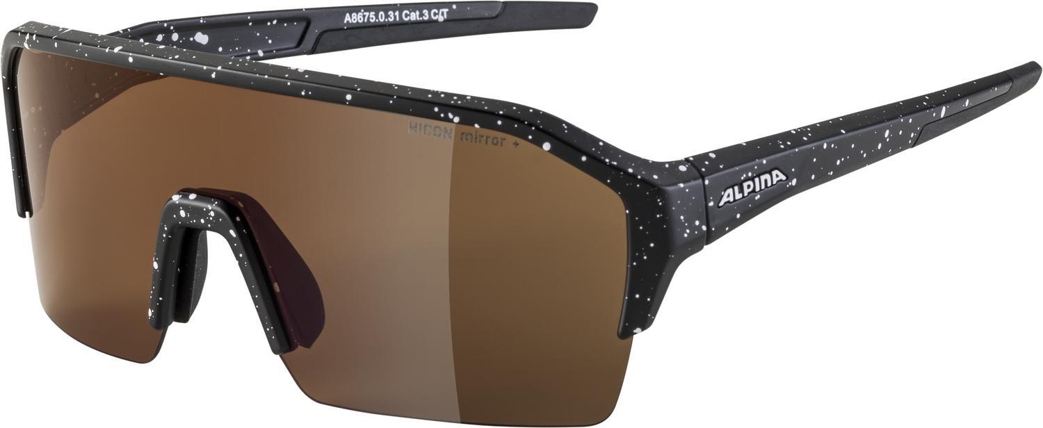 4003692303899 - RAM HM+ Sportbrille Halbrahmen (Farbe 031 black blue matt Scheibe Q-Lite red mirror (S3))