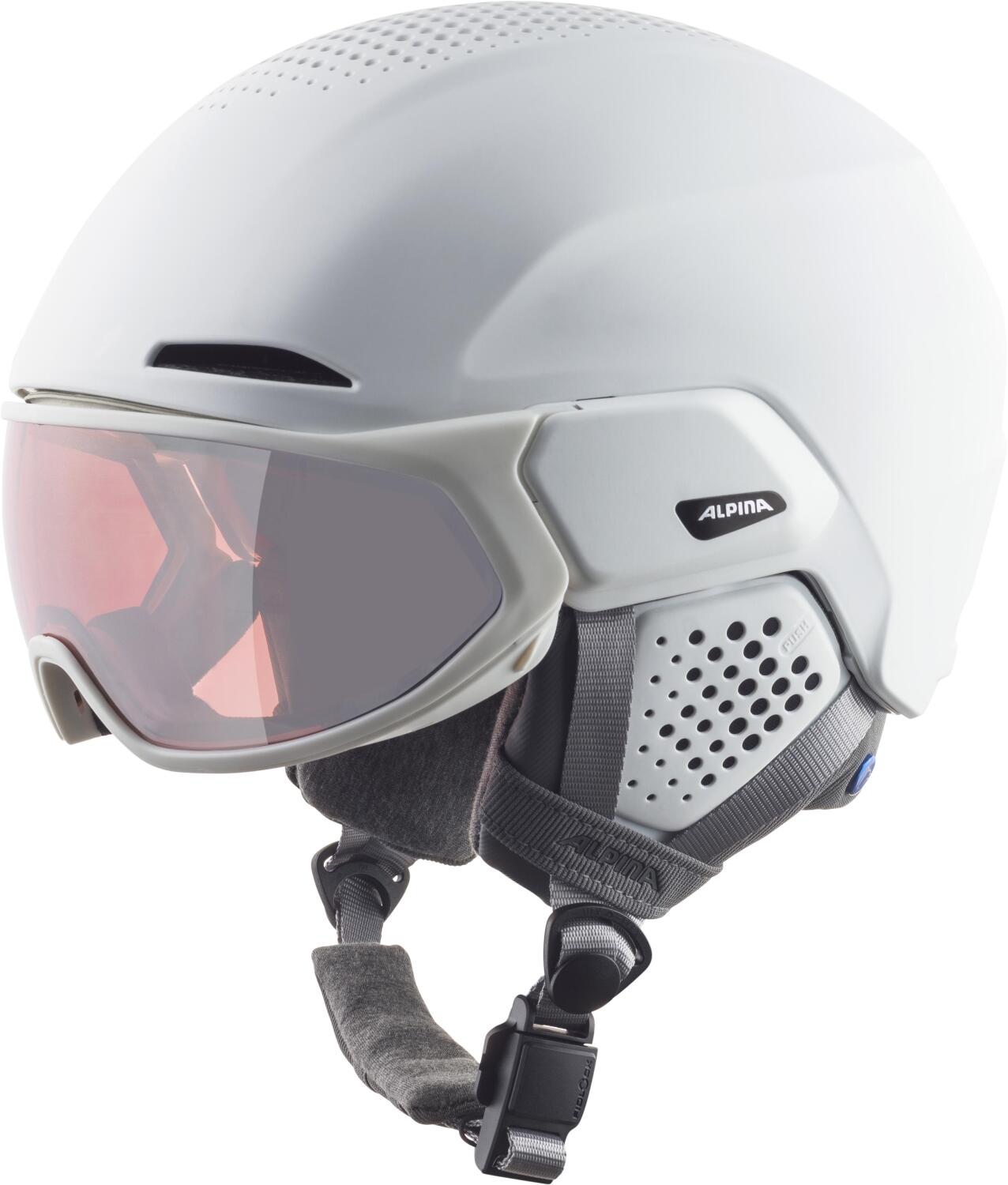 4003692306463 - Alto QV Visier Skihelm (Größe 55-59 cm 10 white matt (S2-3))