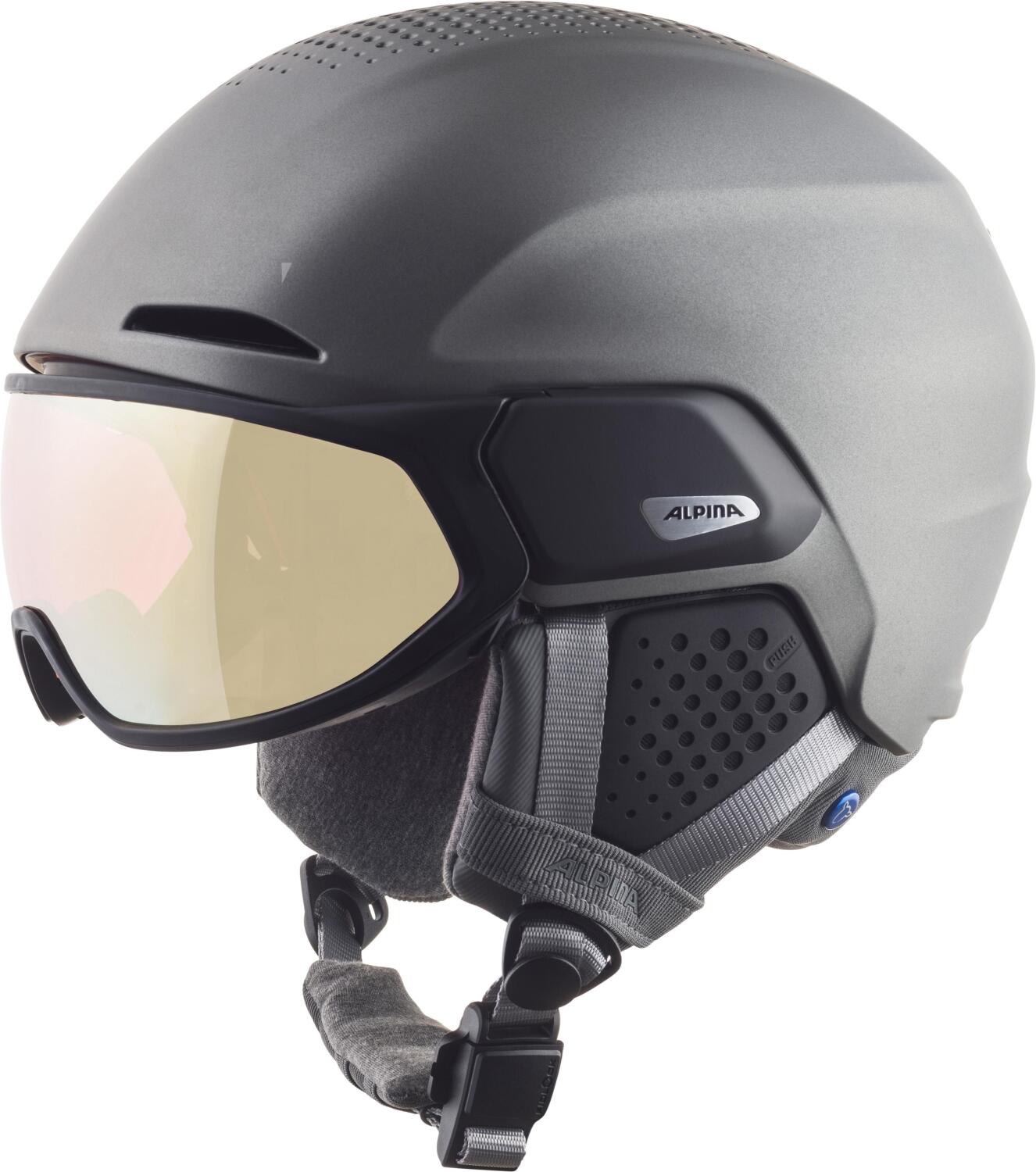 4003692306654 - Alto QV Visier Skihelm (Größe 59-63 cm 31 gunmetal matt (S2-3))