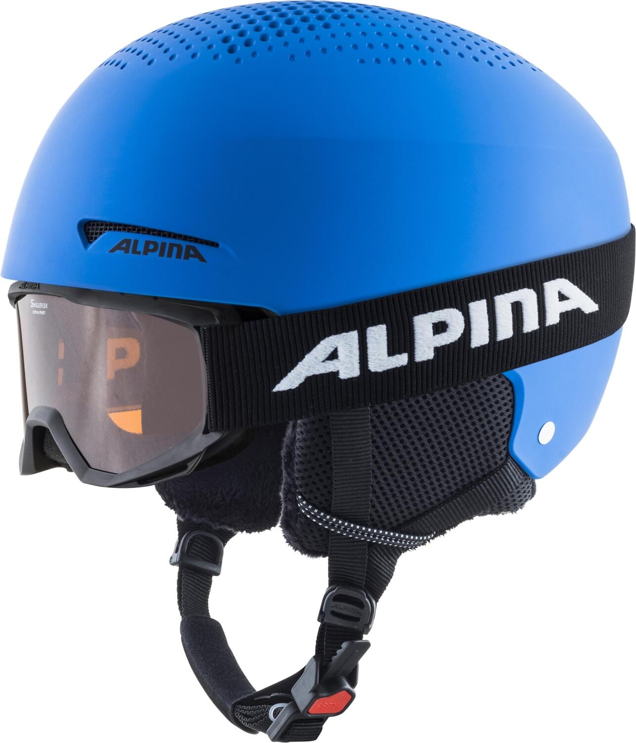 4003692307101 - Zupo Set Skihelm + Skibrille Piney (Größe 48-52 cm 80 blue matt inkl Piney)