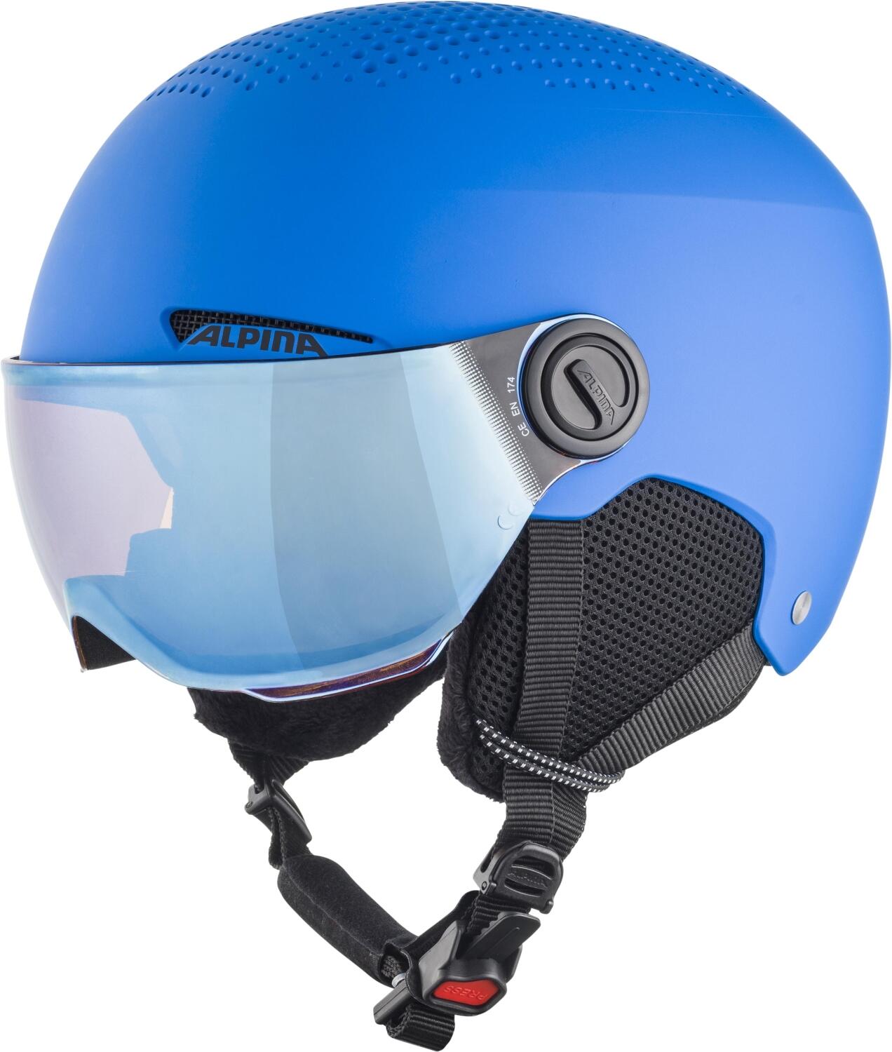 4003692308566 - - Kids Zupo Visor Quattroflex Mirror Lite S2 - Skihelm Gr 48-52 cm blau