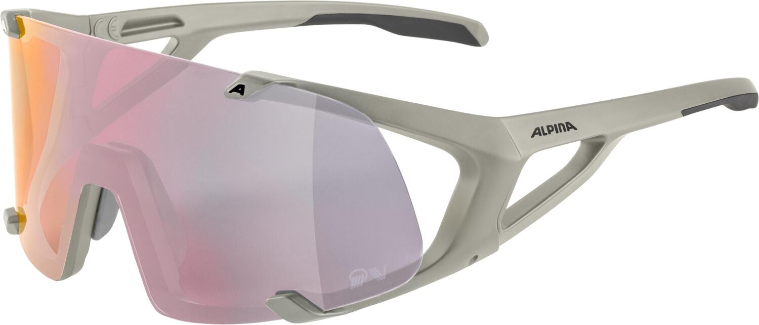 4003692311528 - Hawkeye QV Sportbrille (Farbe 521 cool grey matt Quattroflex Varioflex Scheibe rainbow mirror (S1-3))