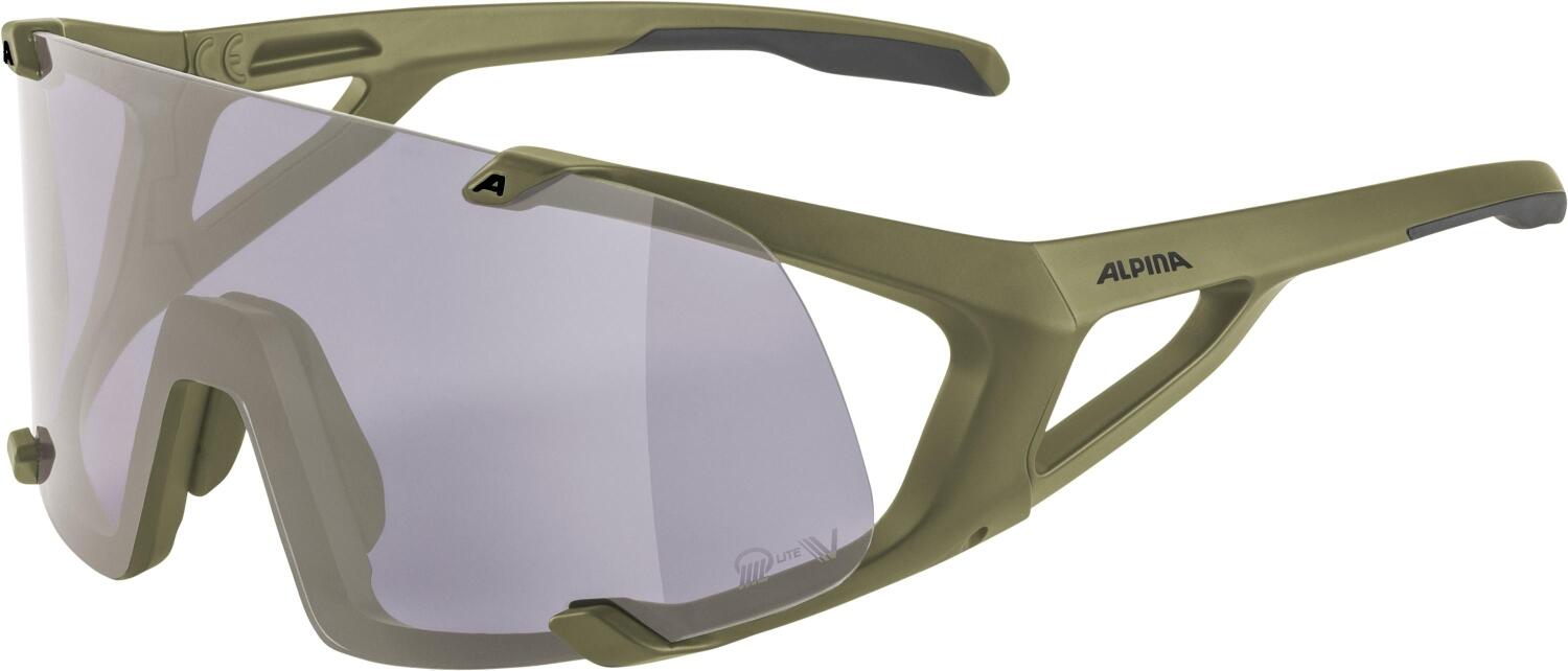 4003692311542 - Hawkeye Q-Lite Varioflex Sportbrille (Farbe 171 olive matt Scheibe Q-Lite Varioflex purple (S1-3))