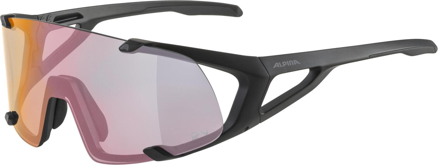 4003692311658 - Hawkeye small Quattro-Varioflex Sportbrille (Farbe 531 black matt Scheibe Quattro Varioflex rainbow mirror (S1-3))