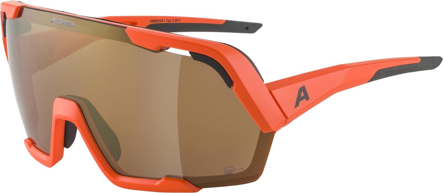 4003692314536 - Rocket Bold Q-Lite Sportbrille (Farbe 041 pumpkin orange matt Scheibe bronce mirror (S3))