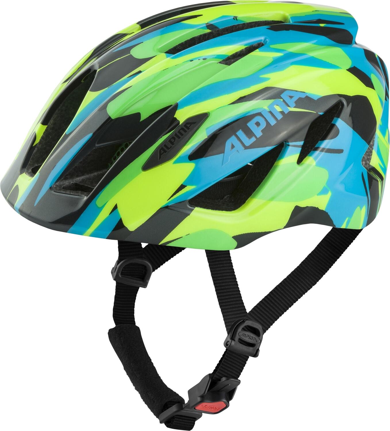 4003692316417 - Pico Kinder Fahrradhelm (Größe 50-55 cm 45 neon green blue gloss)