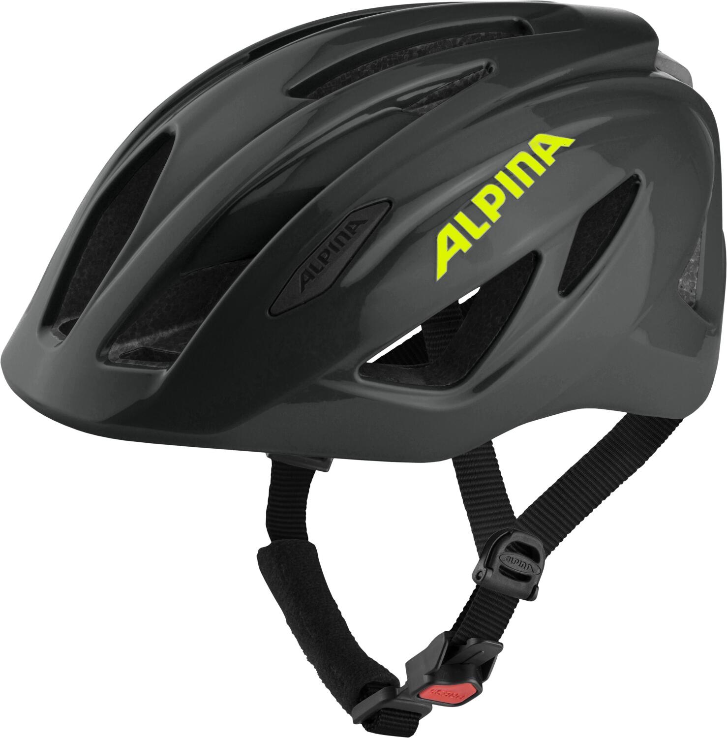 4003692316585 - Pico Flash Kinder Fahrradhelm (Größe 50-55 cm 39 black neon gloss)