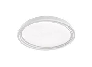 4003694208079 - Deckenlampe Deckenleuchte Wohnzimmerleuchte Schlafzimmerlampe Flurlampe dimmbar Acrylglas weiß LED 22W 2700Lm warmweiß DxH 43x75cm