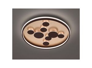4003694209007 - Fischer&honsel - Flache led Deckenleuchte rico Rund ø 58cm Braun Rost dimmbar über Schalter 4003694209007 - Fischer&honsel - Flache led Deckenleuchte rico Rund ø 58cm Braun Rost dimmbar über Schalter