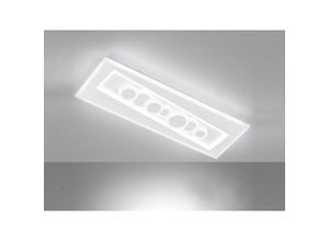 4003694214148 - Fischer&honsel - led Deckenleuchte ratio Weiß mit Fernbedienung dimmbar & Tageslicht 63cm lang