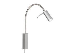 4003694304122 - Fischer & Honsel River 30412 LED-Nachttischlampe LED LED Lichtquelle durch Elektrofachkraft austauschbar 45 W Warmweiß Nickel