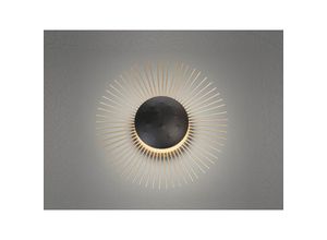 4003694305242 - FISCHER & HONSEL LED-Wandleuchte Varras indirekt Ø30cm schwarz gold