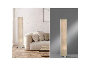 4003694400282 - Fischer&honsel - Stehleuchte thor mit Lampenschirm Zylinder Leinen Beige 110cm klein