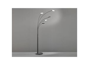 4003694404020 - Fischer&honsel - Große xxl led Bogenlampe dent dimmbar Design Schwarz - Höhe 225cm