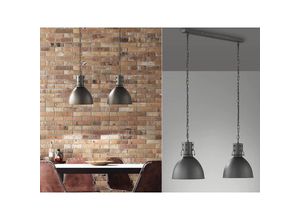 4003694605724 - Fischer&honsel - 60572 Hängeleuchte london E27 2x40W Metall sandschwarz matt H155cm L90cm B30cm dimmbar