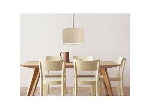 4003694608046 - Pendelleuchte VIGO mit Lampenschirm Leinen Beige Ø 30cm