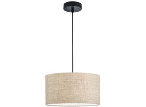 4003694609555 - Fischer&honsel - Hängelampe Pendellampe Esstischlampe Schlafzimmerlampe Leinen sandfarben d 38 cm