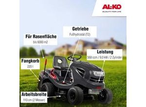 4003718356908 - AL-KO Benzin-Rasentraktor Comfort 18-1034 HD-A V2 103 cm Schnittbreite