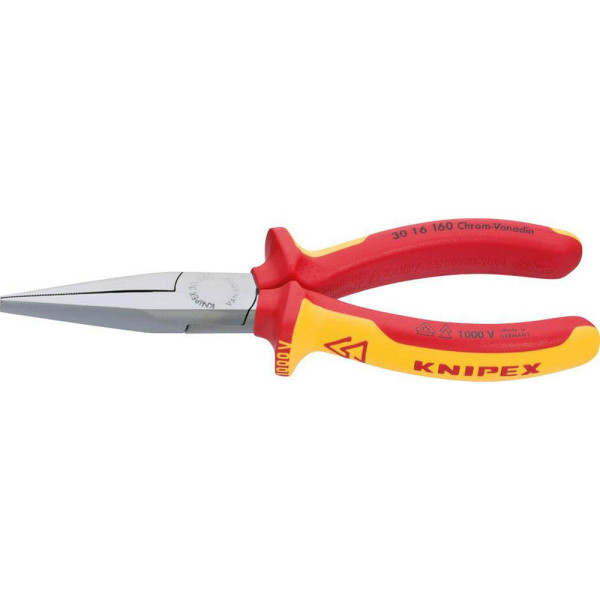 4003773001904 - 30 16 160 Langbeckzange isoliert mit Mehrko-Hülle vde verchromt 160 mm - Knipex