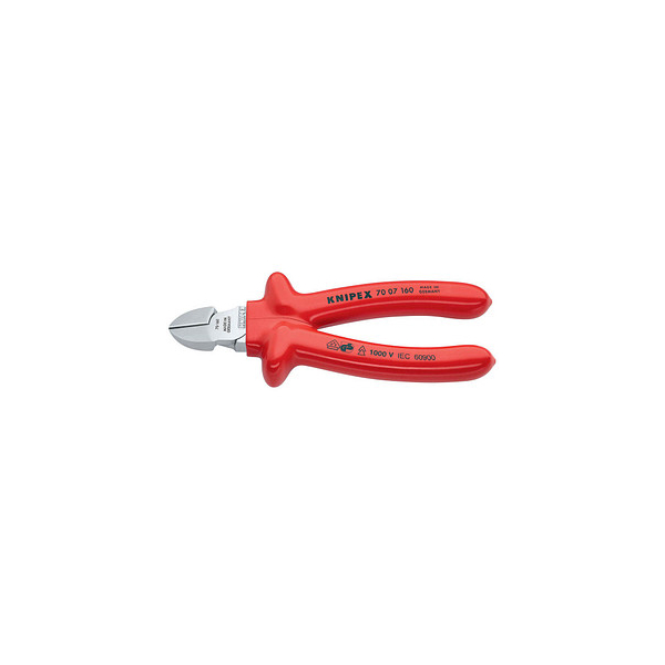 4003773018155 - KNIPEX ZIJSNIJTANG 70 7007-160MM 70 07 160 VDE Seitenschneider mit Facette 160 mm