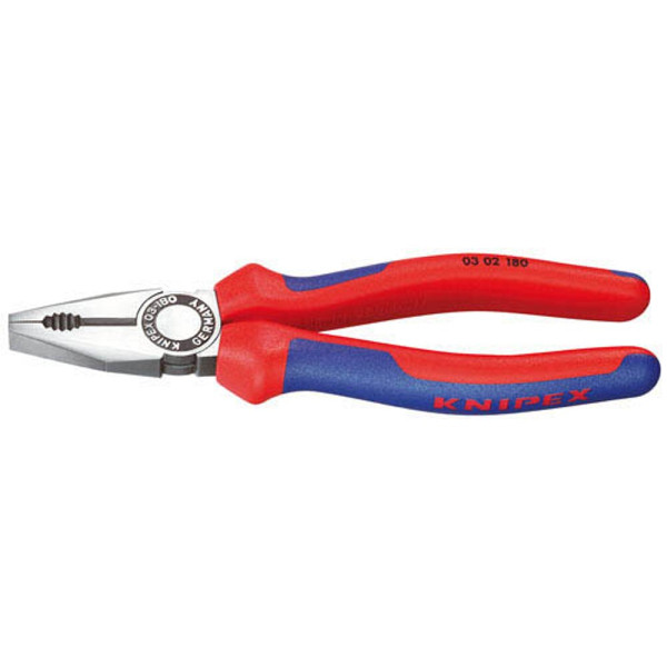 4003773023197 - Kombizange Kombinationszange atramentiert Mehrkomponenten-Hüllen Länge 03 02 180 180mm - Knipex