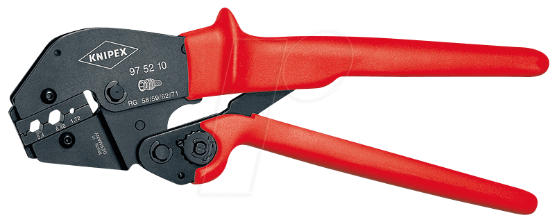 4003773023678 - Knipex-Werk 97 52 10 Crimpzange Koaxial-Steckverbinder BNC TNC RG58 RG59 RG62 RG71 RG223 4003773023678 - Knipex-Werk 97 52 10 Crimpzange Koaxial-Steckverbinder BNC TNC RG58 RG59 RG62 RG71 RG223