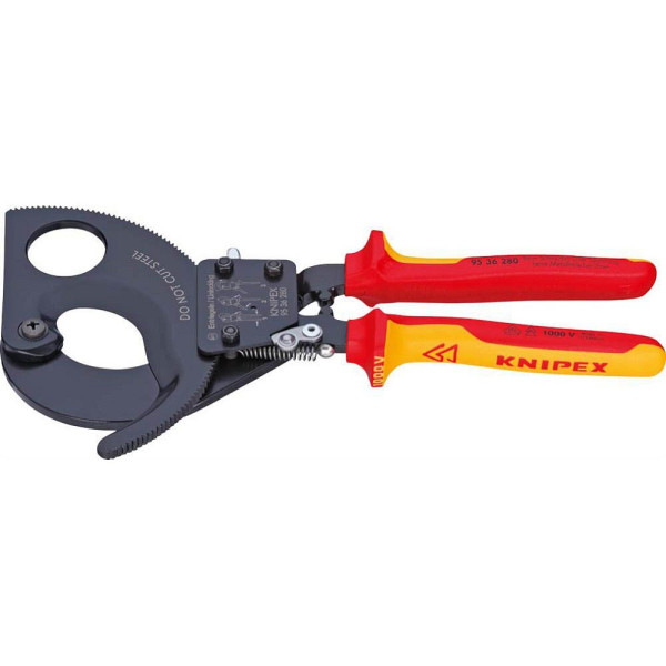 4003773026884 - Knipex-Werk 95 36 250 Ratschen-Kabelschneider Geeignet für (Abisoliertechnik) Alu- und Kupferkabel ein- und mehrdrähtig 32 mm 240 mm²